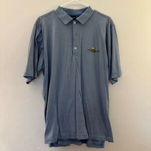 Fairway & Greene Blue Polo Shirt Short Sleeve Relaxed Fit